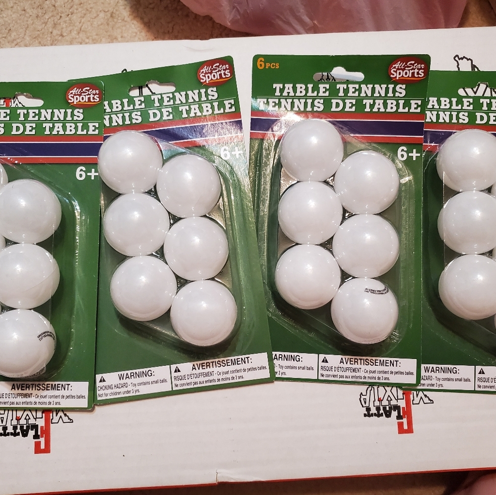 Ping pong balls